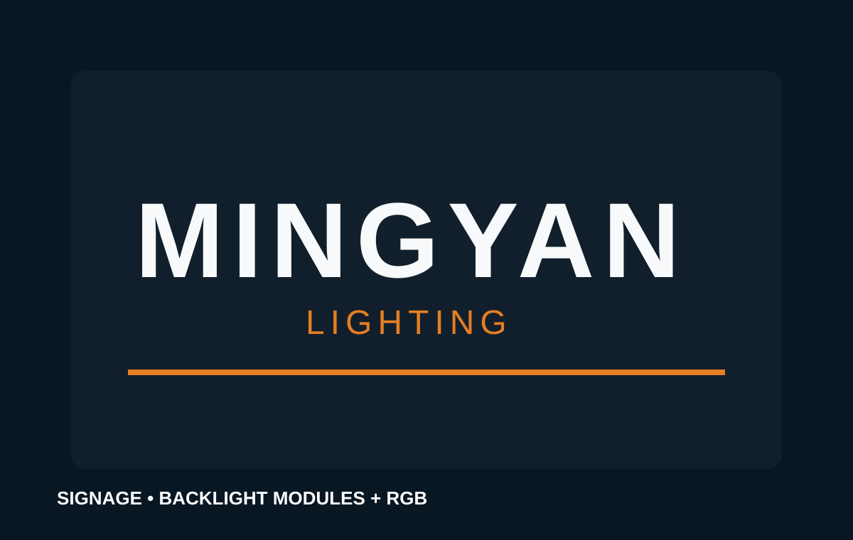 Signage lighting project